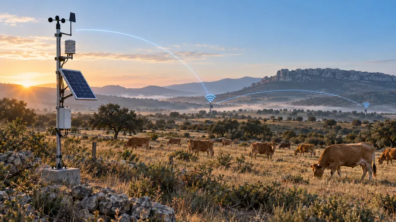 Ganadería extensiva conectada: diseñar una red de monitorización para un territorio irregular
